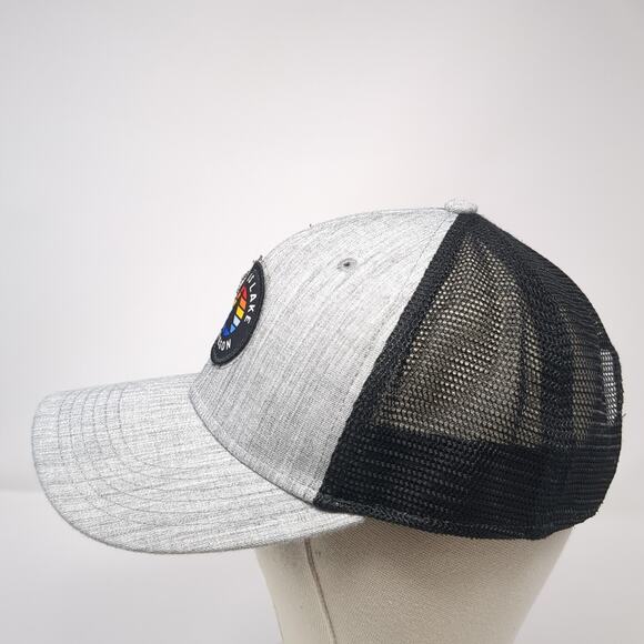 Cultus Lake Oregon Snapback Mesh Back Trucker Hat Gray One Size Legacy - Picture 3 of 10